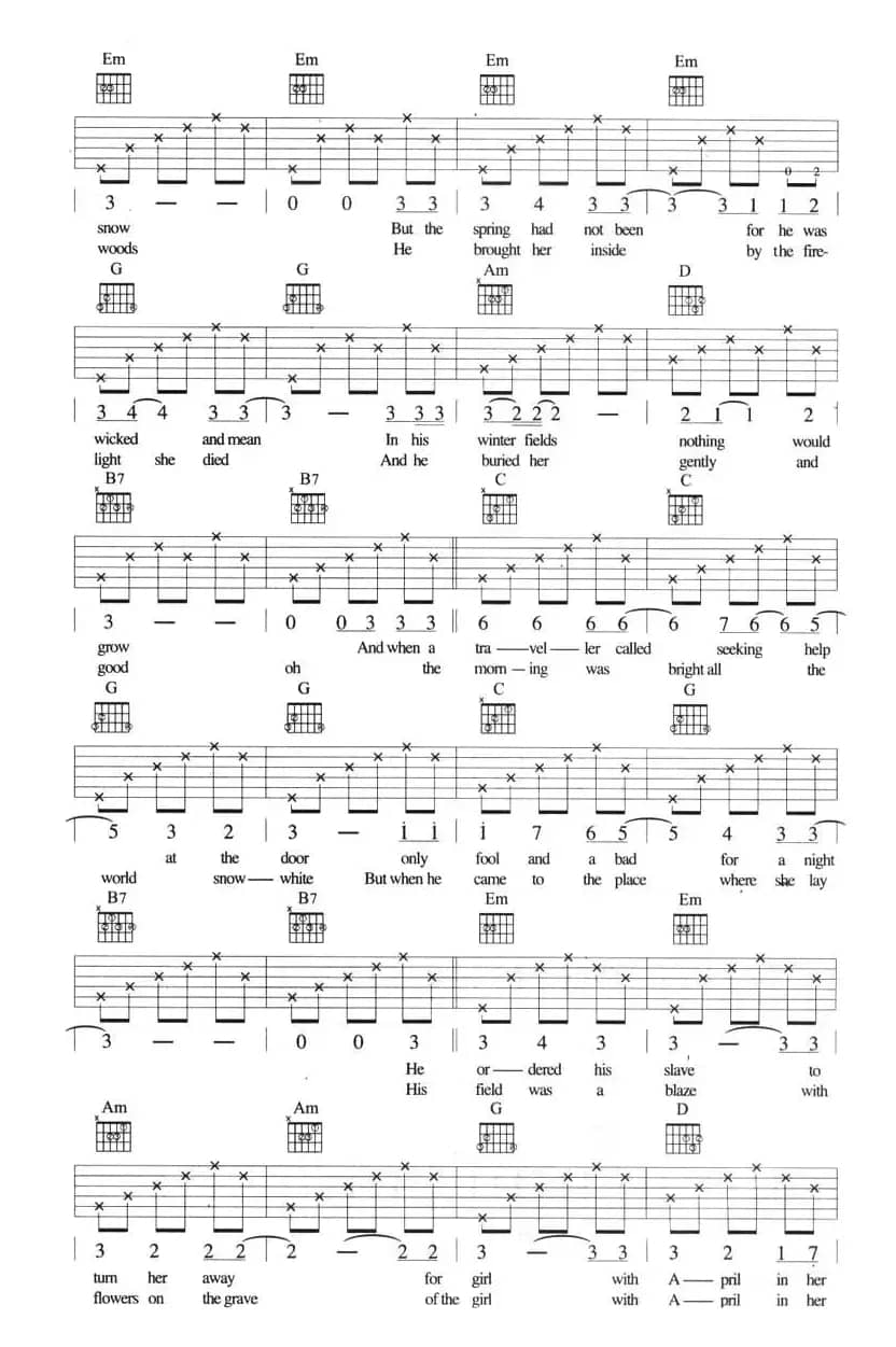 The Girl With April In Her Eyes（眼里有四月的女孩）