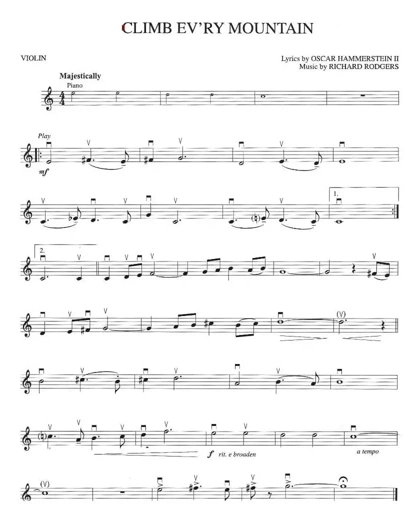 CLIMB EV’RY MOUNTAIN