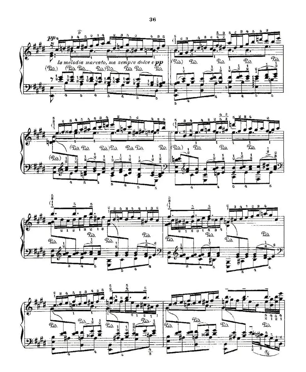 肖邦《练习曲》Fr.Chopin No 2-1