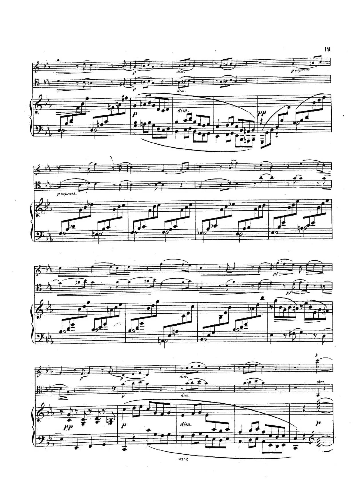 Piano Trio No.3 in c Minor Op.101（c小调第三钢琴三重奏）