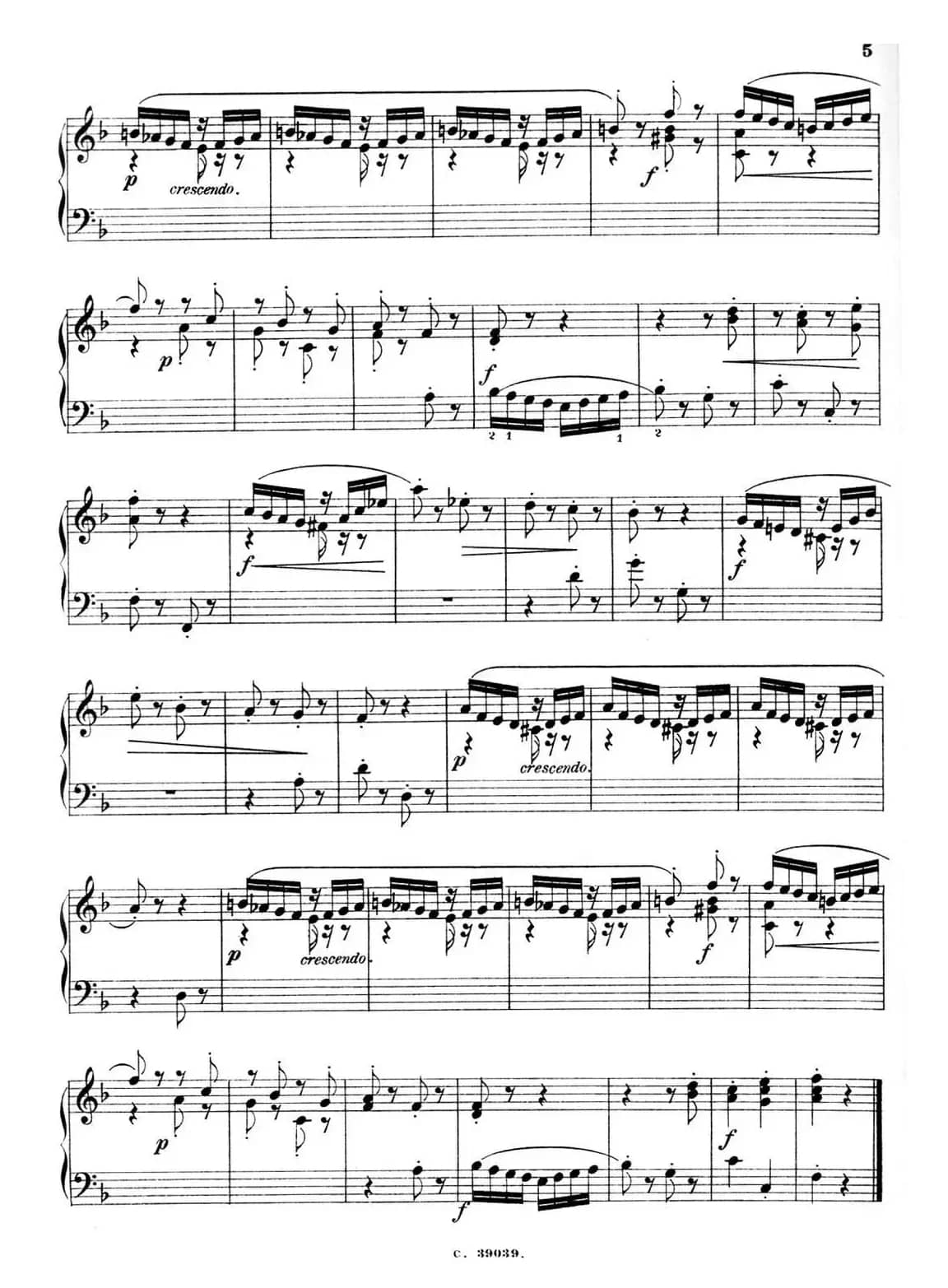 36 Etudes Rhythmiques et Melodiques Op.105（36首节奏与旋律练习曲 1—5）