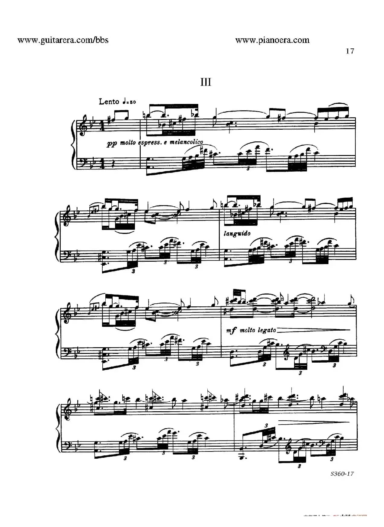 Fourth Piano Sonata S.360（第四钢琴奏鸣曲）