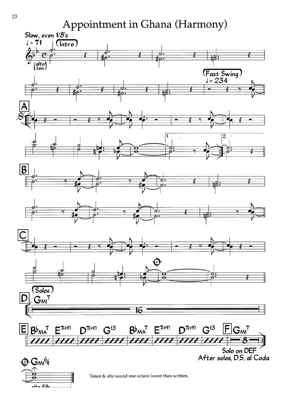 Appointment in Ghana（爵士钢琴曲）