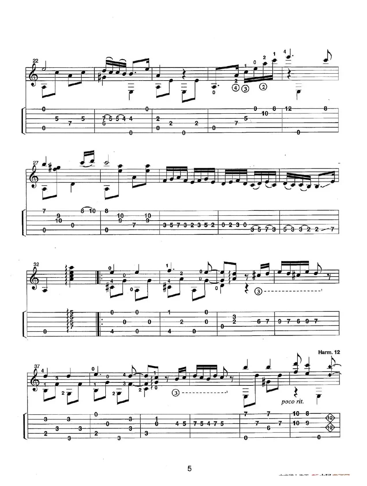 古典吉他：From the Dance（Hungarian Dance No.5）