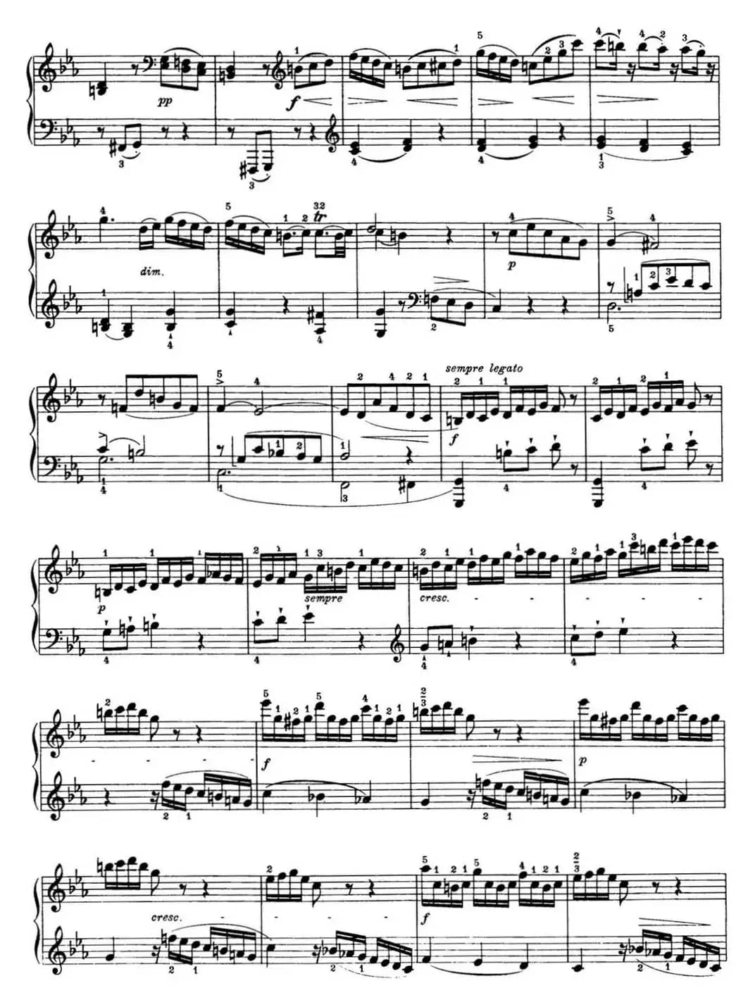 海顿 钢琴奏鸣曲 Hob XVI 20 in C minor