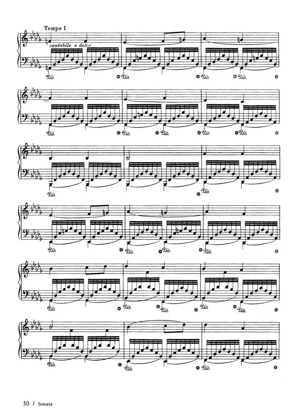 Piano Sonata in F Maj Op·12（F大调钢琴奏鸣曲·第二乐章）