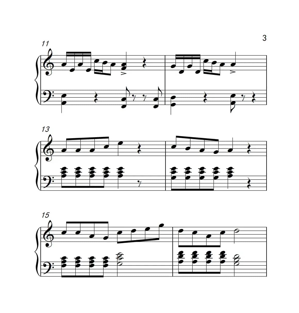 自由飞翔（《弹吧音教》制谱版）