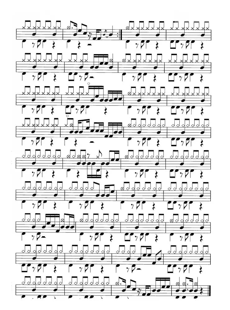 草原英雄小姐妹（鼓谱）