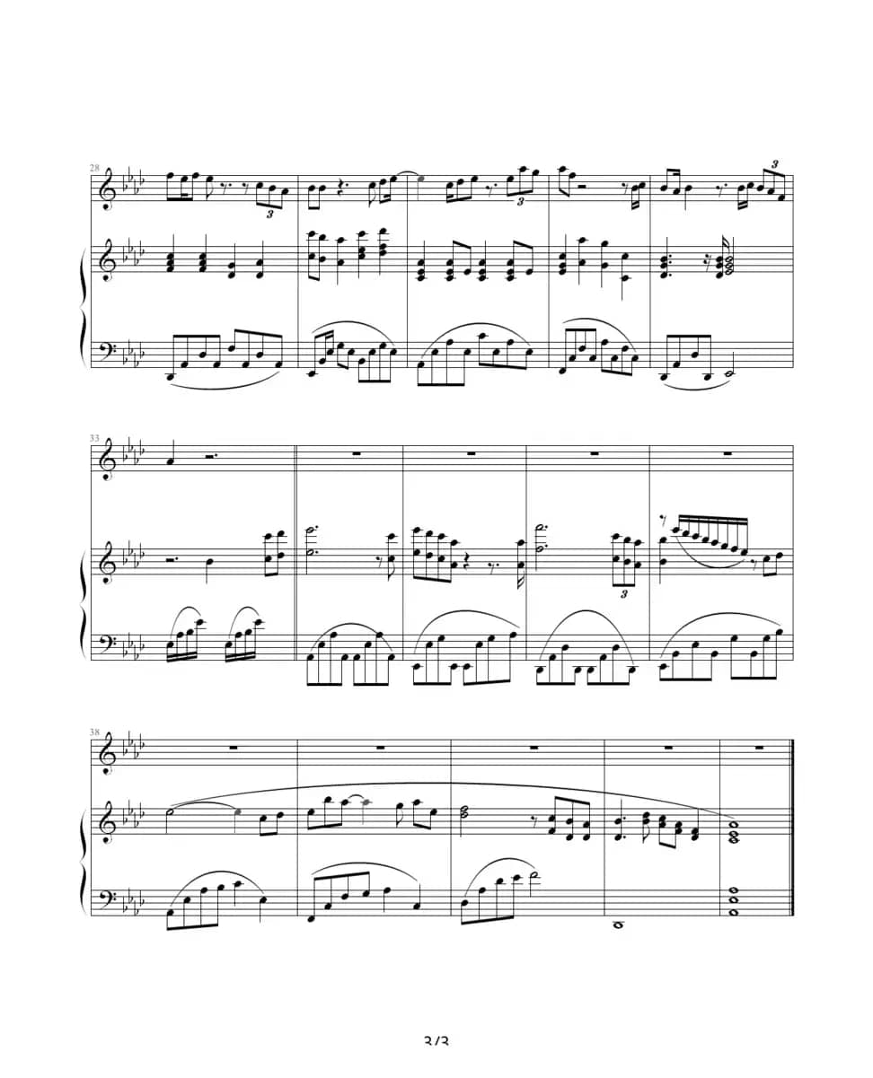 那一天（电影《天下无贼》主题曲、钢琴伴奏谱）