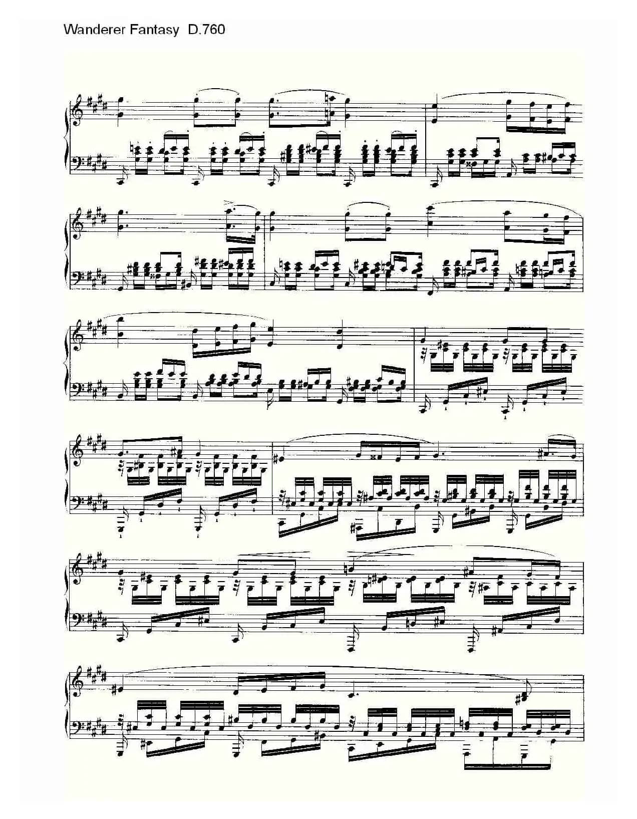 Wanderer Fantasy D.760（幻想的流浪者 D.760）