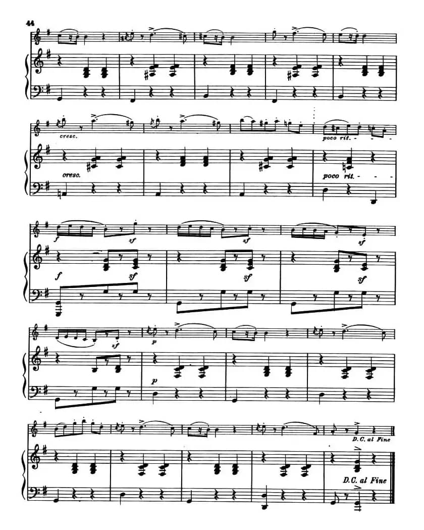 MAZURKA RUSSE（玛祖卡鲁塞）（小提琴+钢琴伴奏）