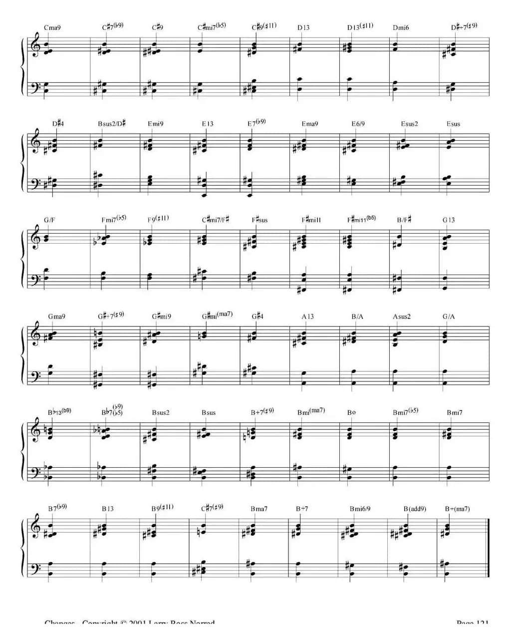 Changes（爵士乐和弦教材）（P101-125）