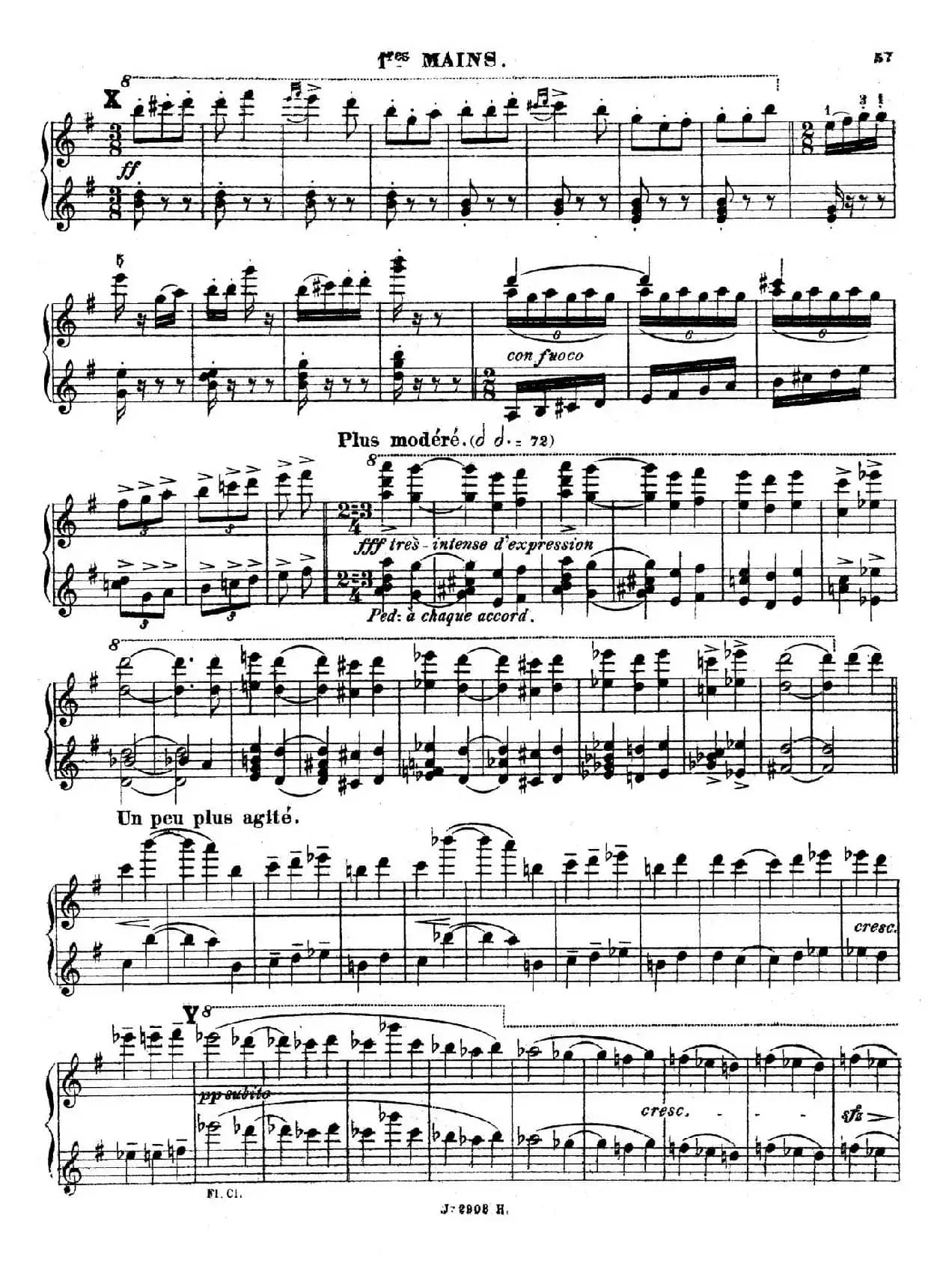 Symphony on a French Mountain Air Op.25（法国山歌交响曲·双钢琴·Ⅲ）