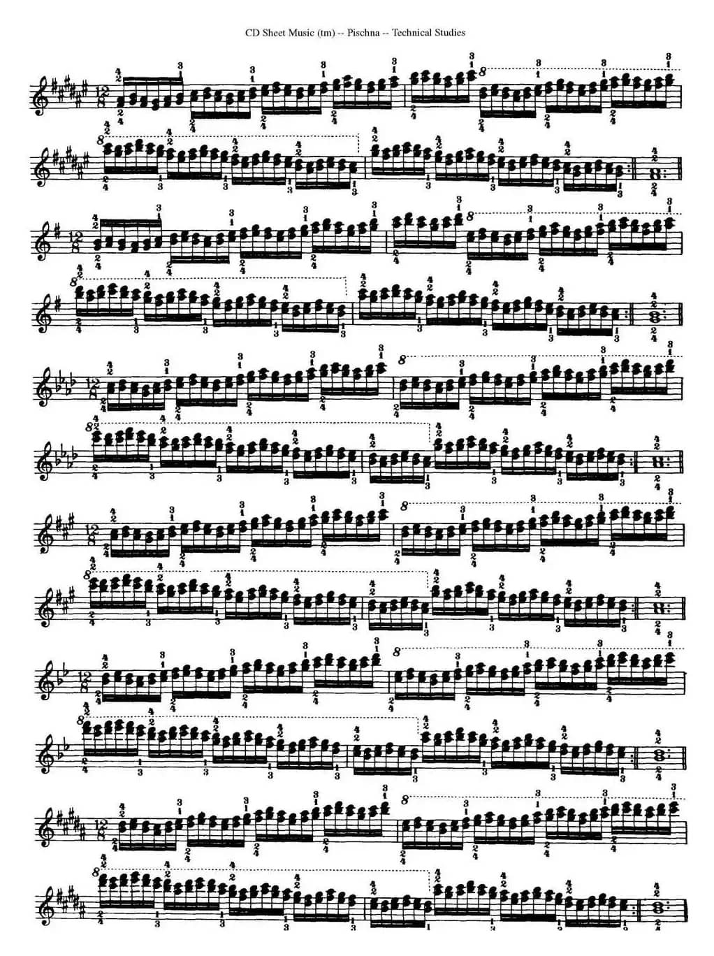Technical Studies 60 Progressive Exercises （60首钢琴循序渐进练习曲 P71——80）