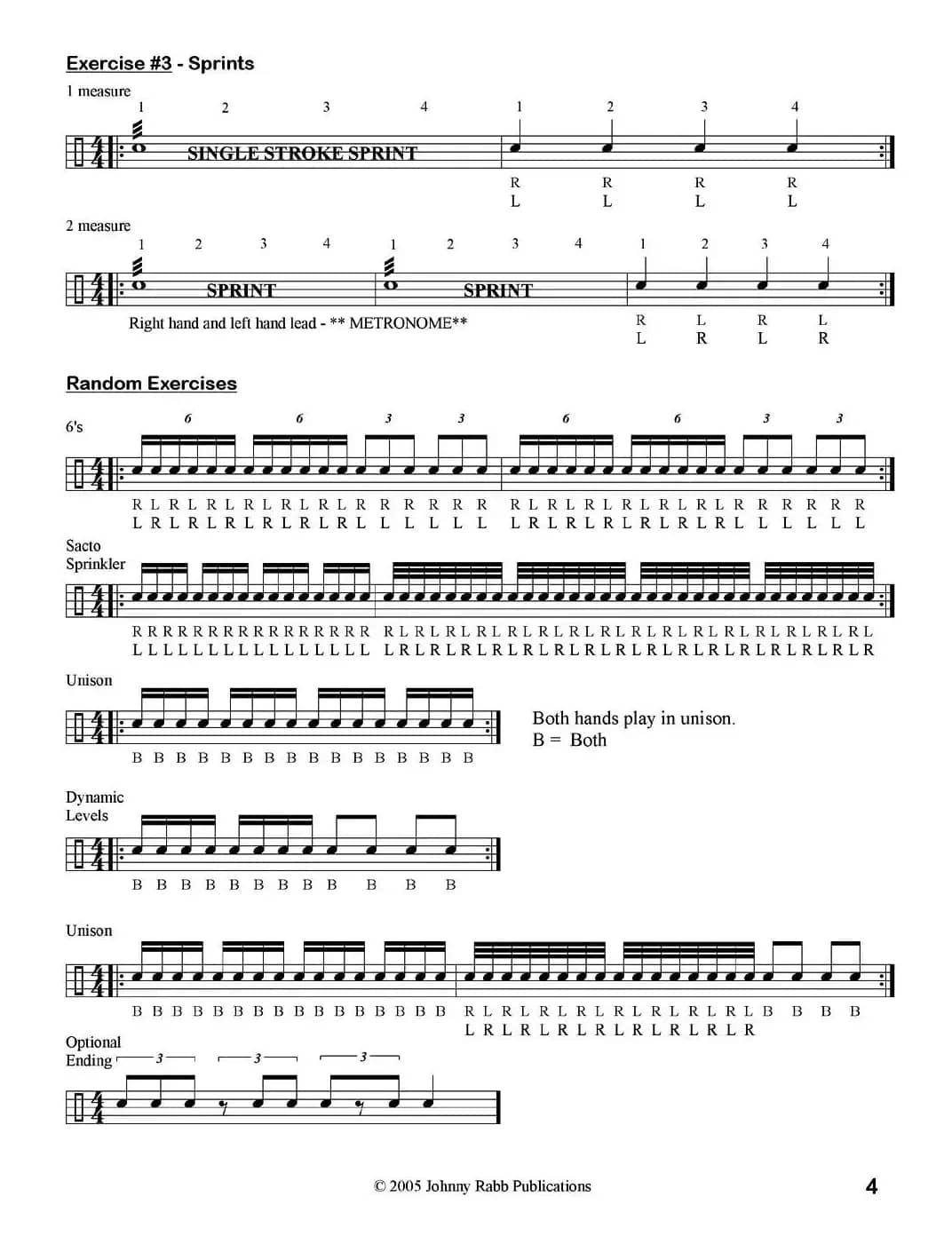 30 days to better hands（鼓手练习谱）