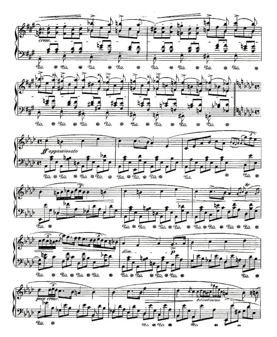 降A大调夜曲Op.32－2（Deux  Nocturnes）