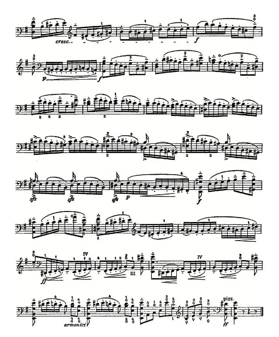 A. Piatti 12 Caprice Op.25（皮阿蒂 12首大提琴随想曲) 第十二）