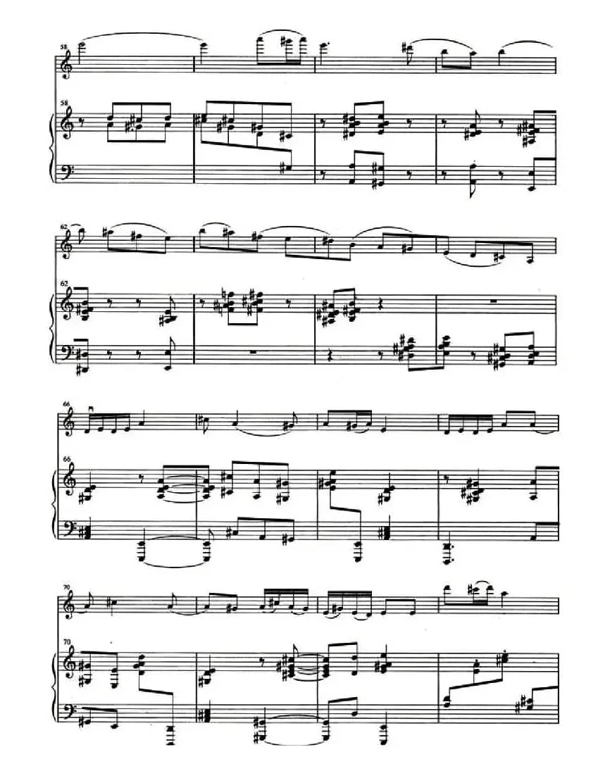 春（小提琴+钢琴伴奏）