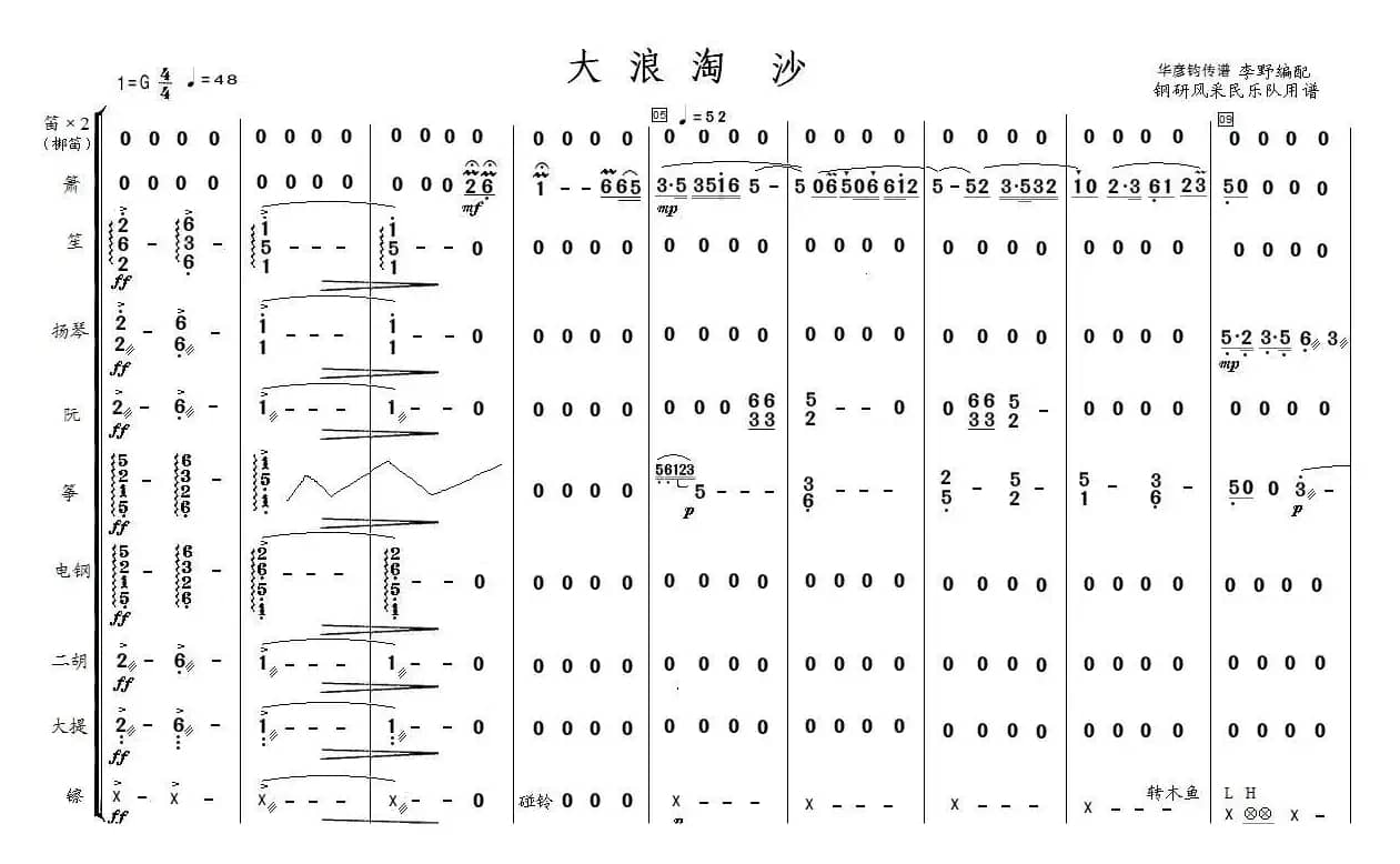 大浪淘沙（器乐合奏）