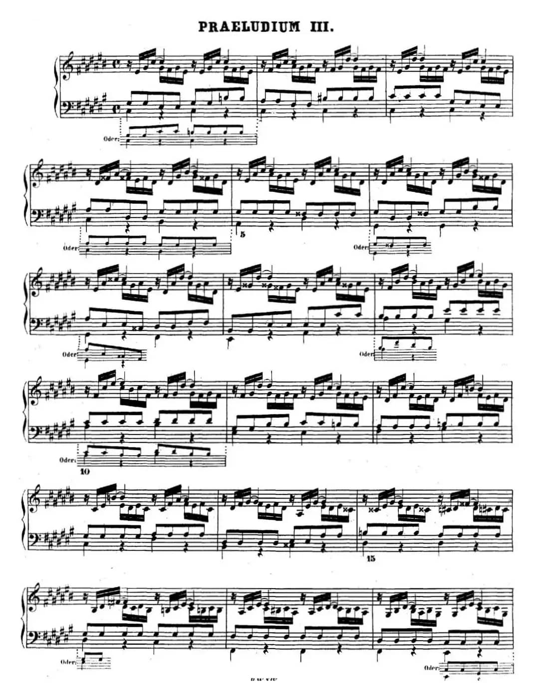 巴赫《平均律钢琴曲集·第二卷》之前奏曲（NO.3）