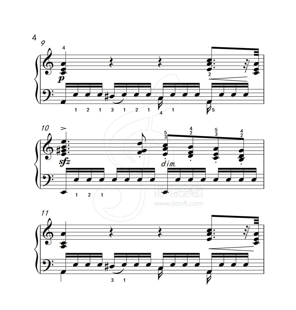 练习曲 12（克拉莫钢琴练习曲60首）