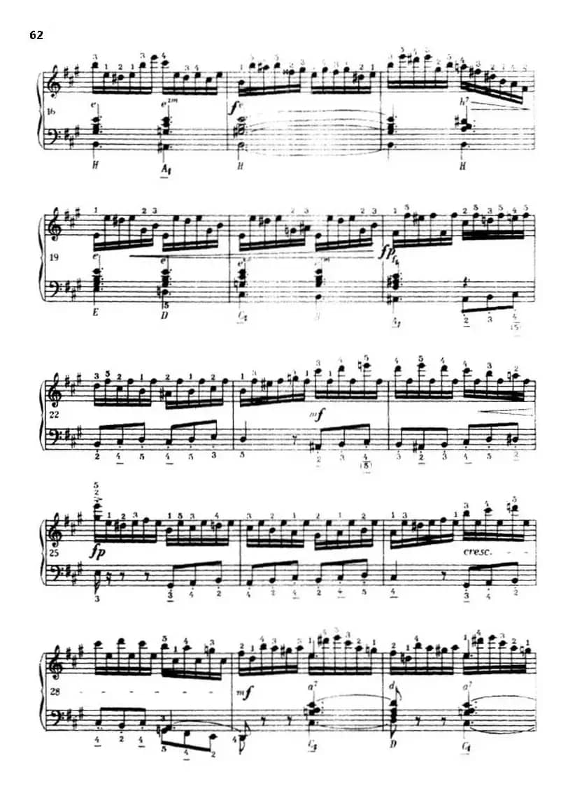 《车尔尼手风琴练习曲集》第Ⅲ册（P52—74）