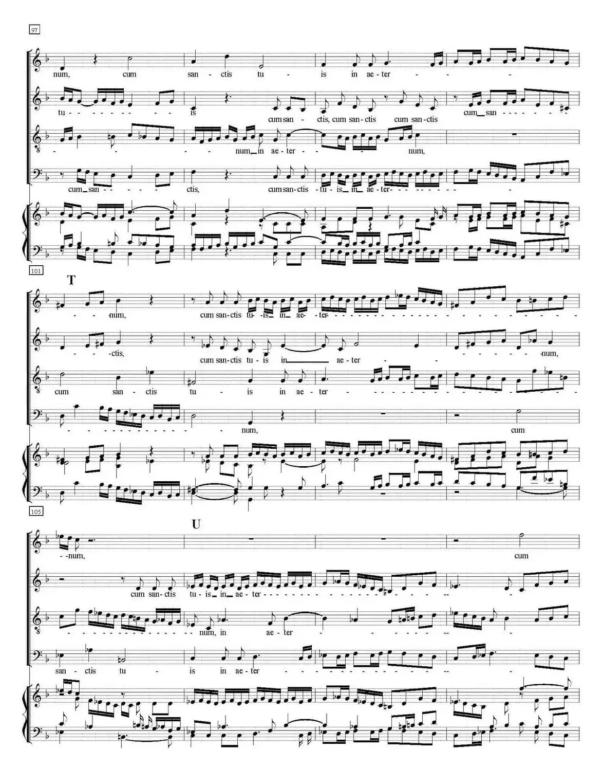 N°12 Agnus Dei（萨克斯四重奏+钢琴伴奏）