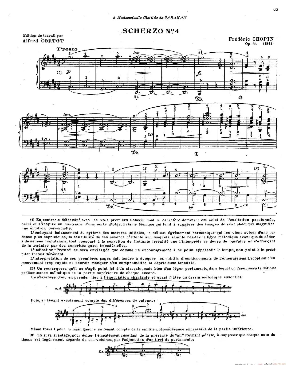 Scherzo No.4 in E Major Op.54(E大调第四谐谑曲·柯尔托教学版)