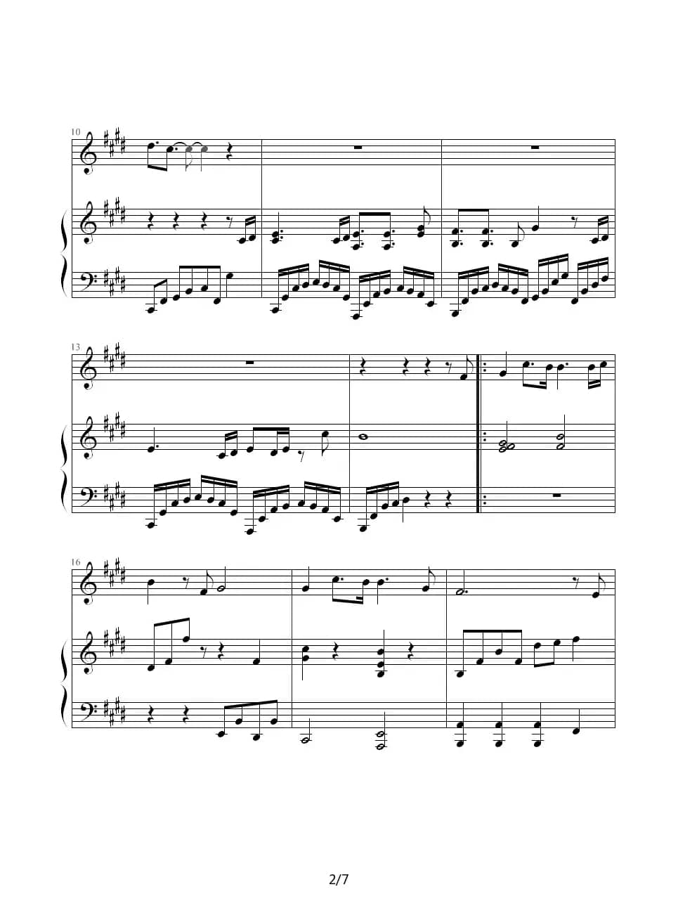 口袋的天空（钢琴伴奏谱）