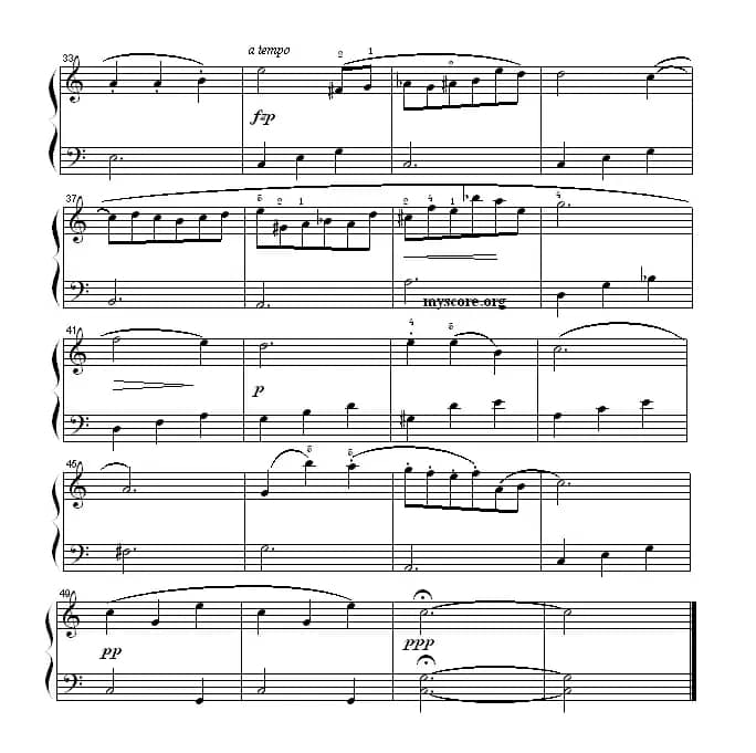 肖邦钢琴小曲：夜曲第二首