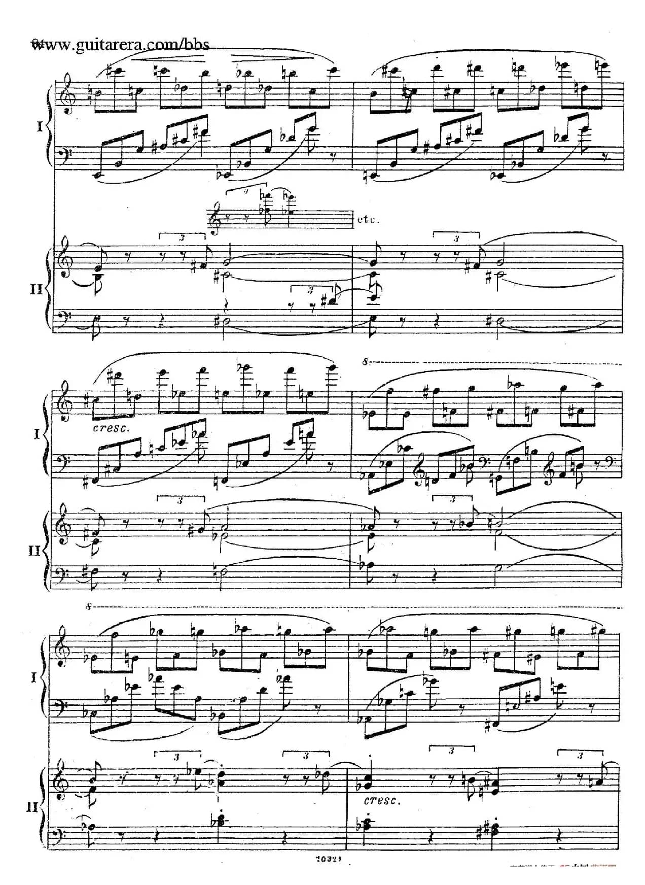 Rhapsody On A Theme Of Paganini Op.43（帕格尼尼主题狂想曲·双钢琴）（P61——87）