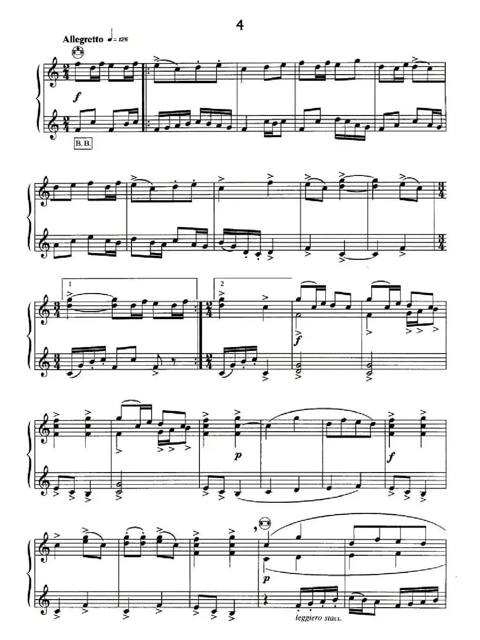 斯特拉文斯基 - 八首自由低音手风琴小品