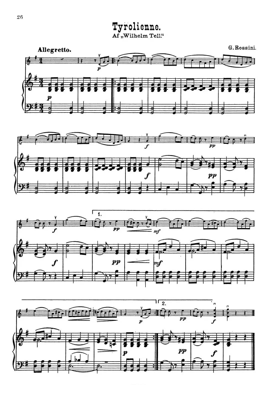 Tyrolienne.（小提琴+钢琴伴奏）