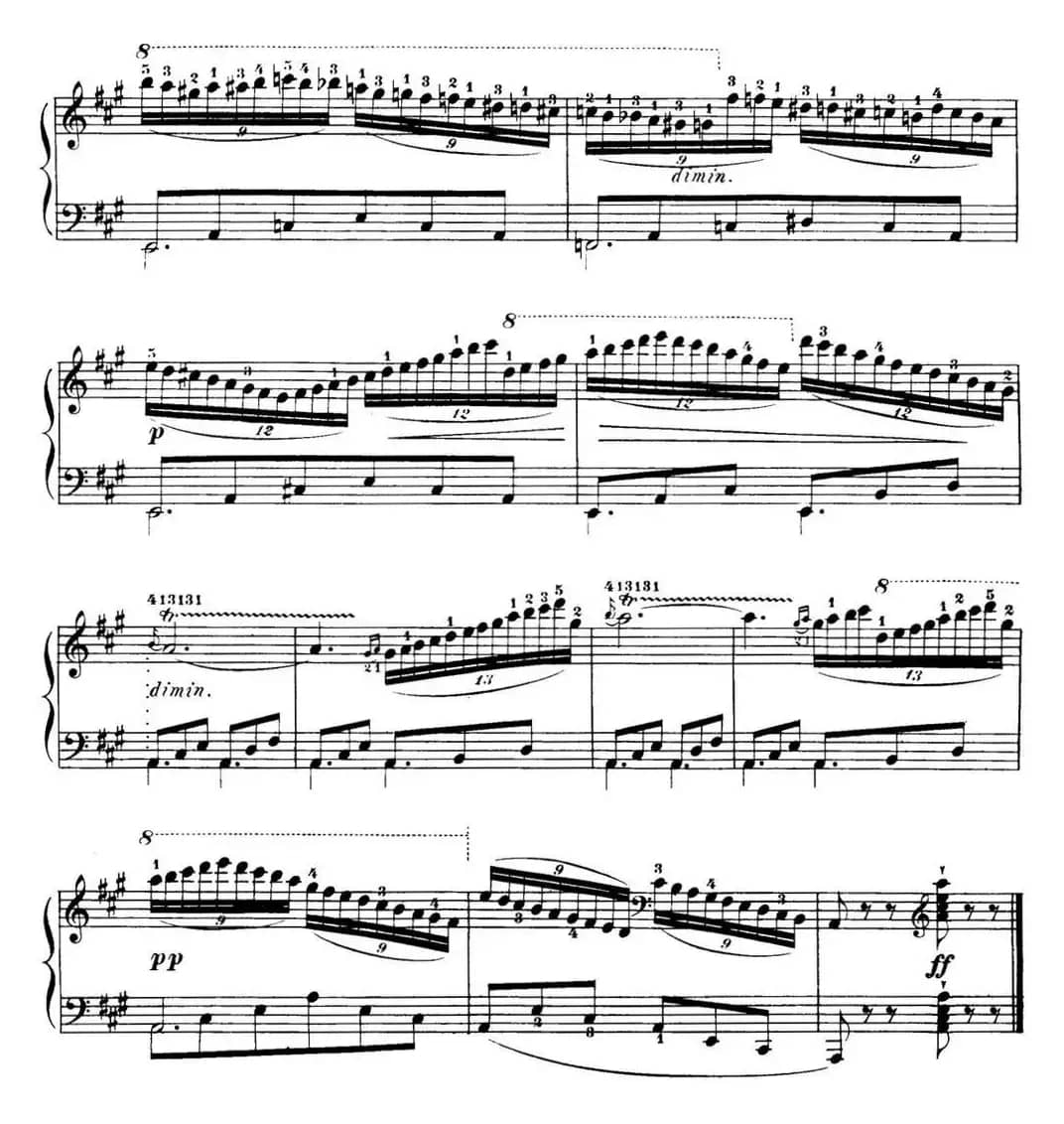 40首车尔尼Op.299钢琴快速练习曲（NO.26）