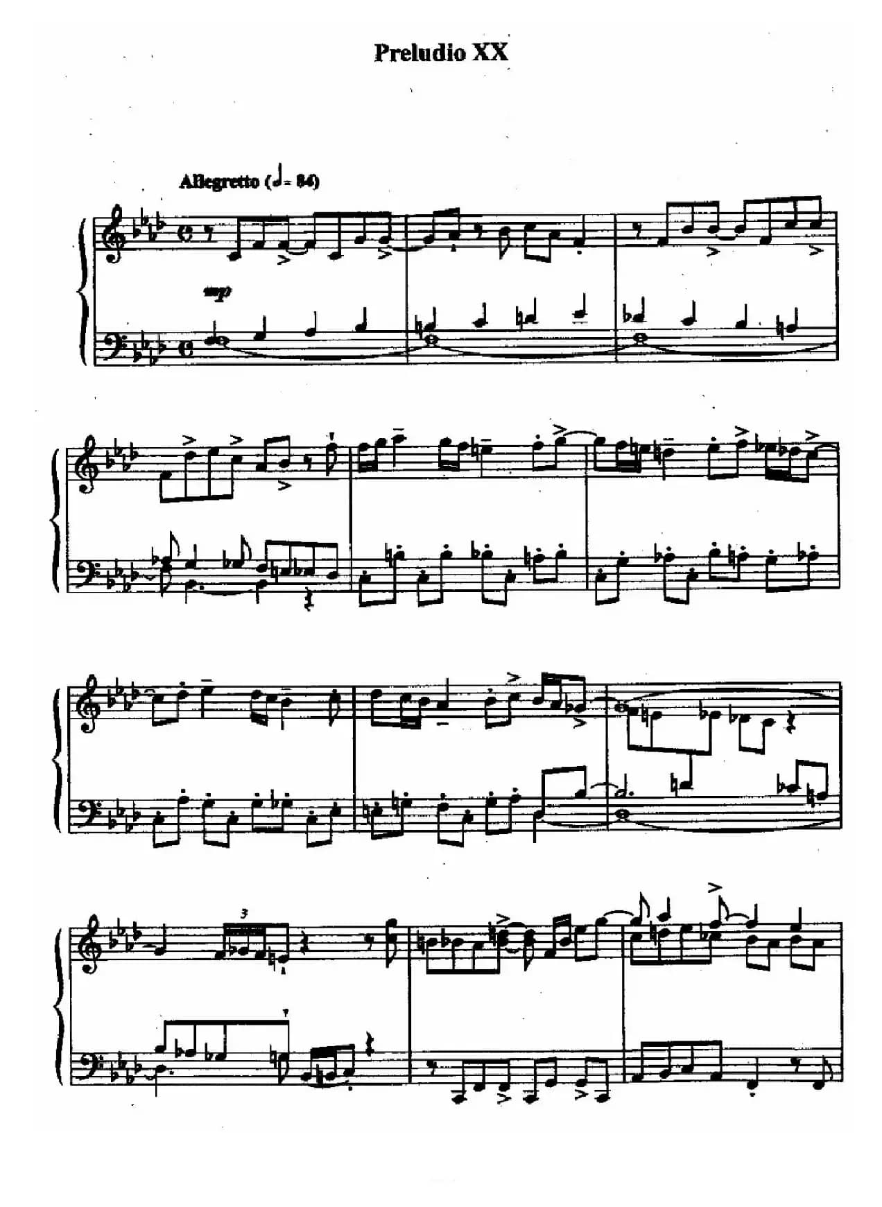 24 Preludes and Fugues Op.82（24首前奏曲与赋格·20）