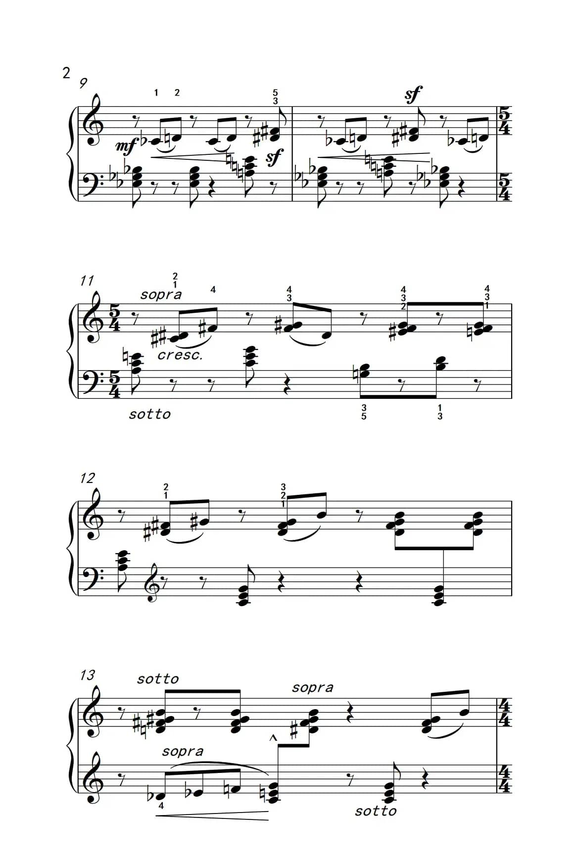 切分音（三）（巴托克 小宇宙 钢琴教程 5）