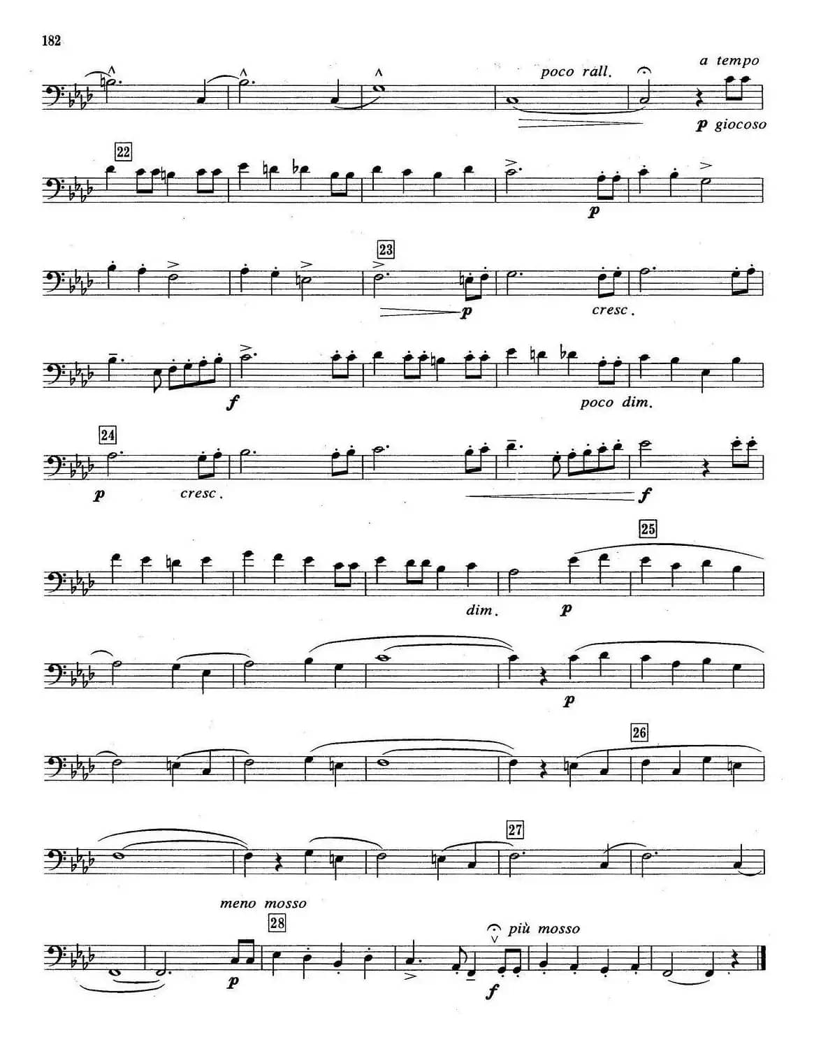 A组乐曲：音乐会素描（长号）