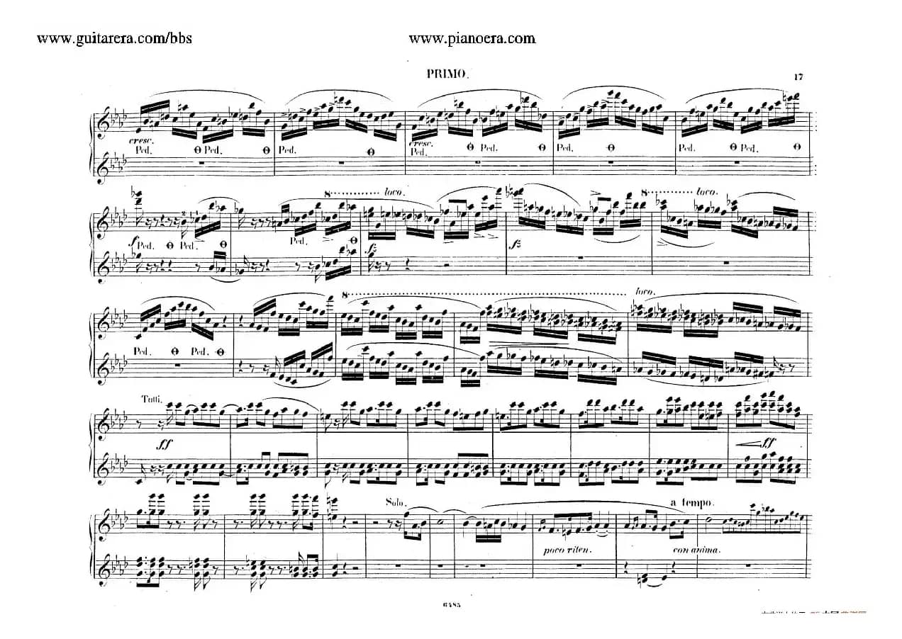 Piano Concerto No.2 in f Minor Op.21（f小调第二钢琴协奏曲·四手联弹版）