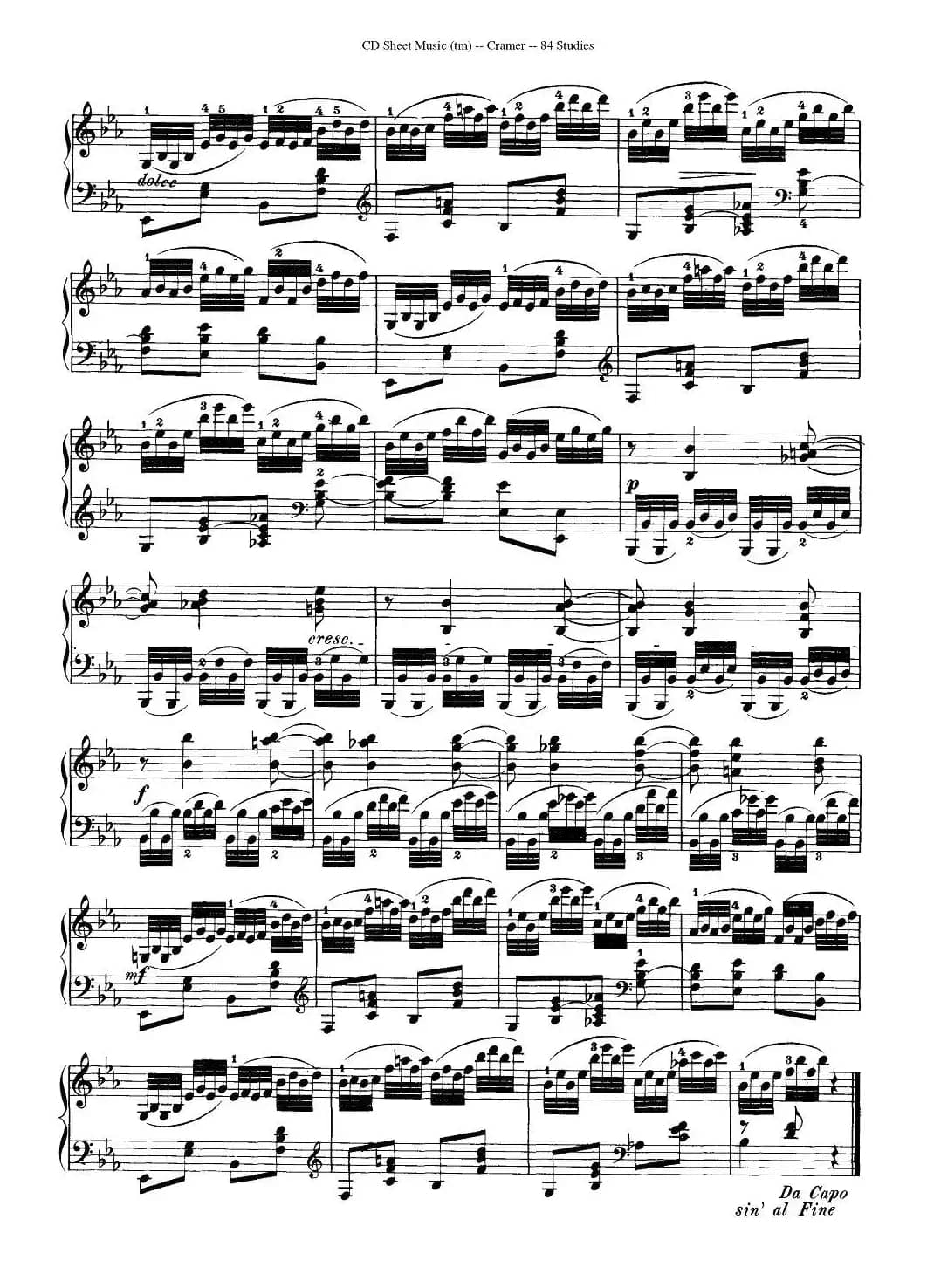Cramer - 84 exercices（81—84）（克拉莫84首钢琴练习曲）