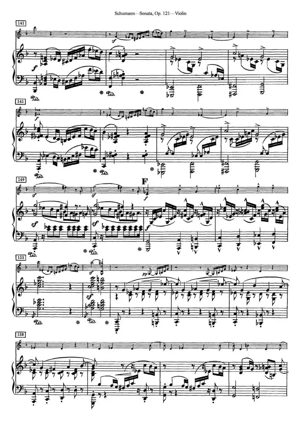Violin Sonata Op.121（小提琴+钢琴伴奏）