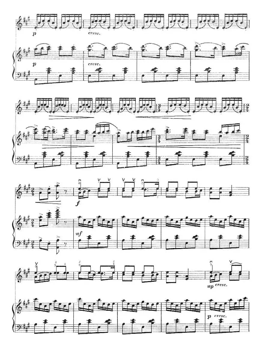 快乐的牧场（小提琴+钢琴伴奏）