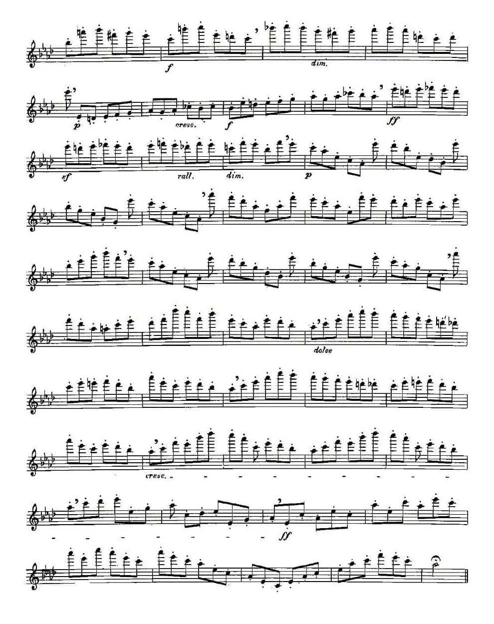 Moyse - 25 Studies after Czerny flute 之20（25首改编自车尔尼作品的练习曲）