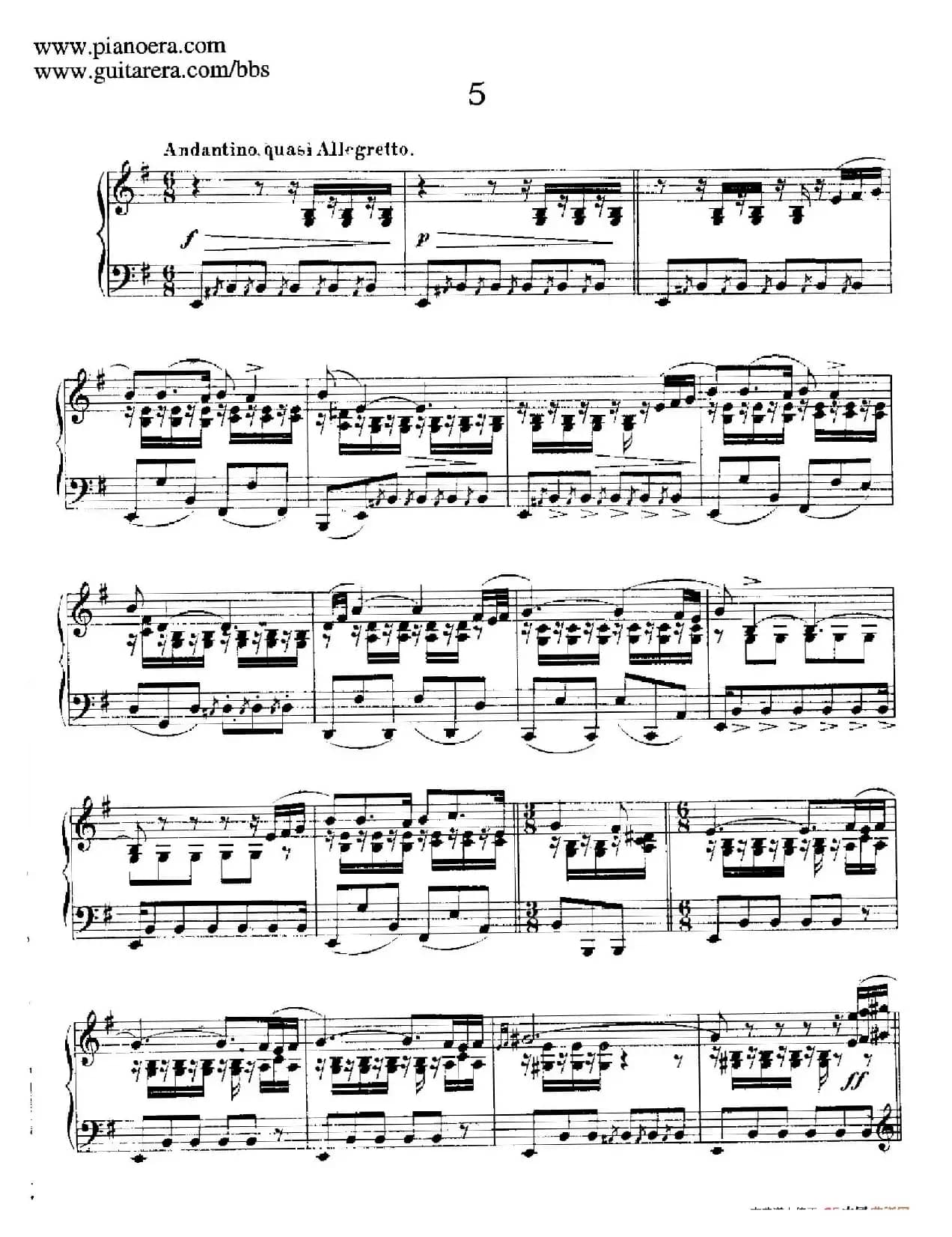 12 Spanish Danses Op.37（12首西班牙舞曲·5）