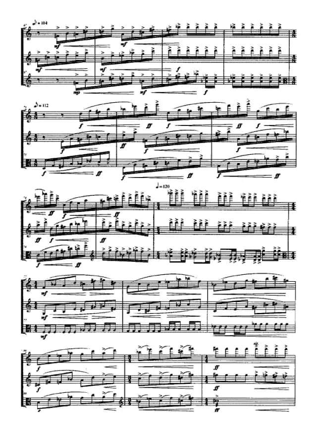 合（长笛+单簧管+中提琴）