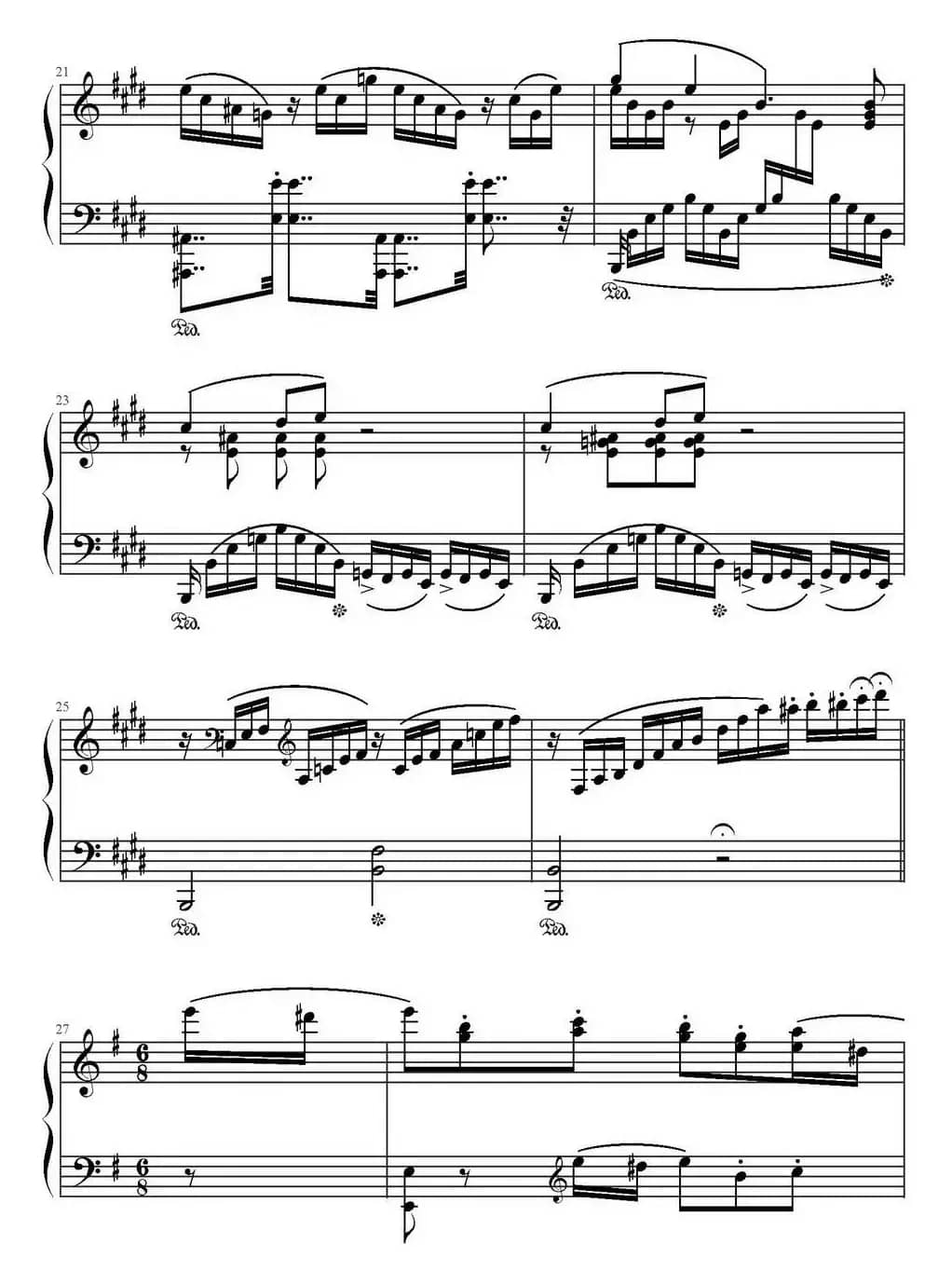 E大调回旋随想曲（门德尔松Op.14）