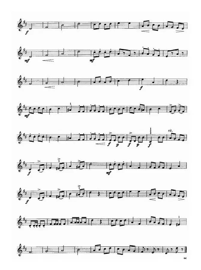 小号考级一级练习曲8首