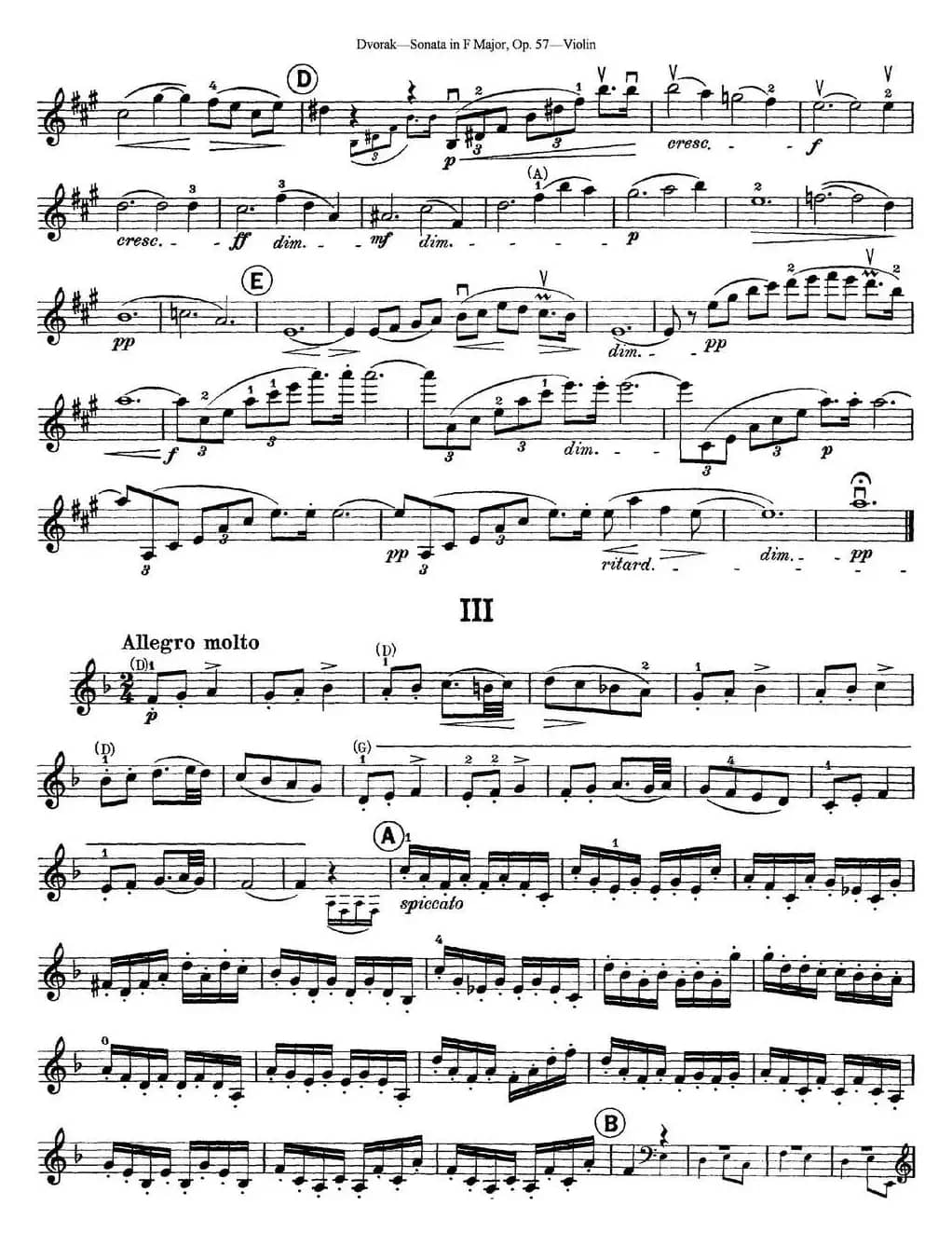 Violin Sonata Op.57