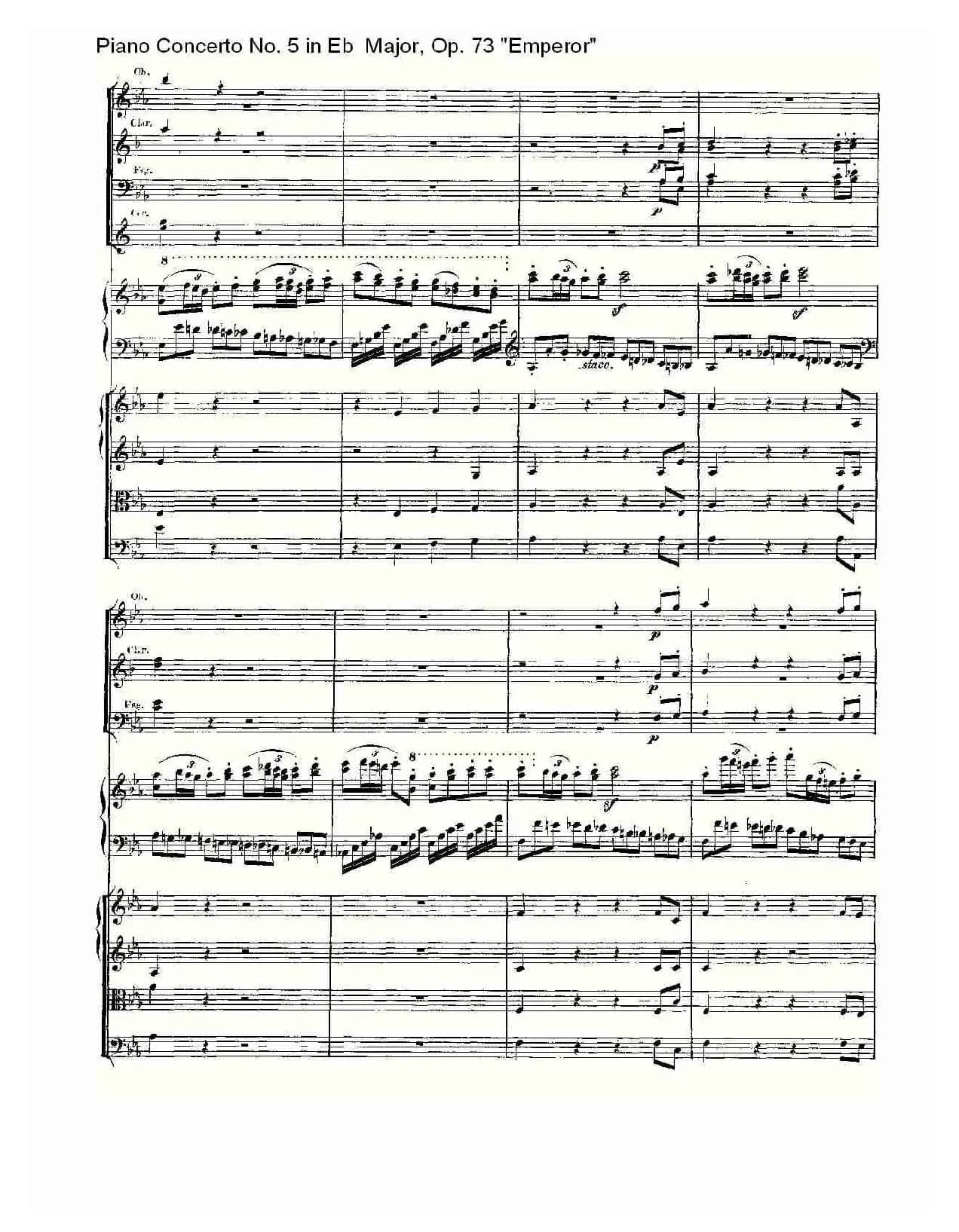 Eb大调钢琴第五协奏曲 Op.73“皇帝” 第一乐章（二）
