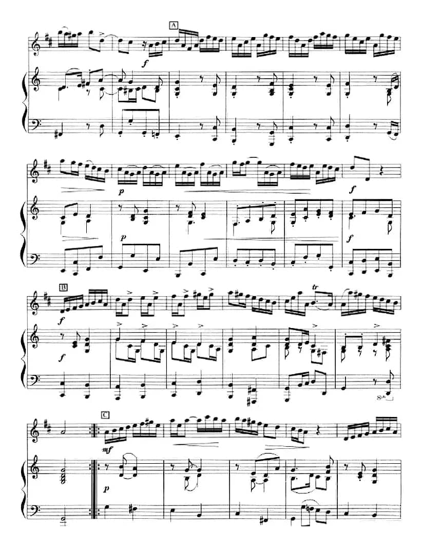 奏鸣曲第六首（小号+钢琴伴奏）