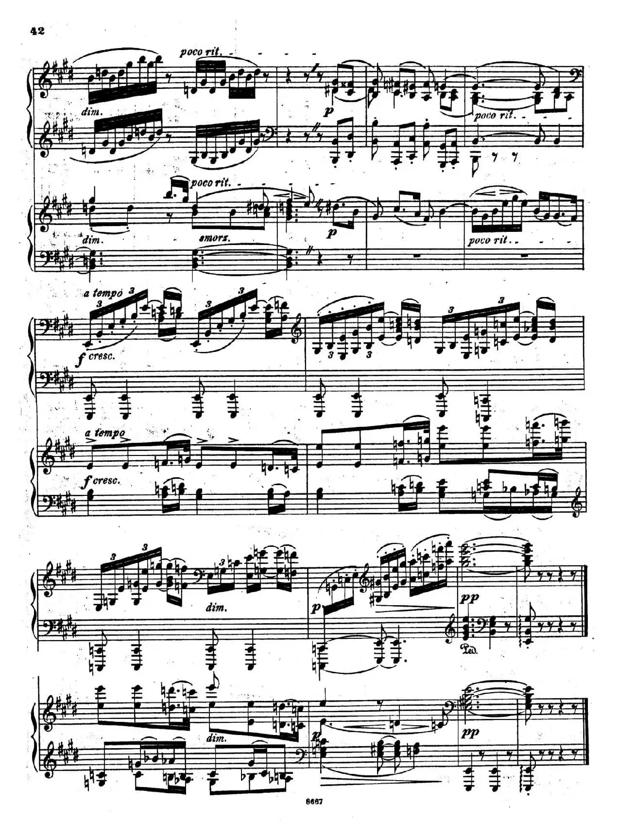 Symphony No.4 in e Minor Op.98（e小调第四交响曲·双钢琴）